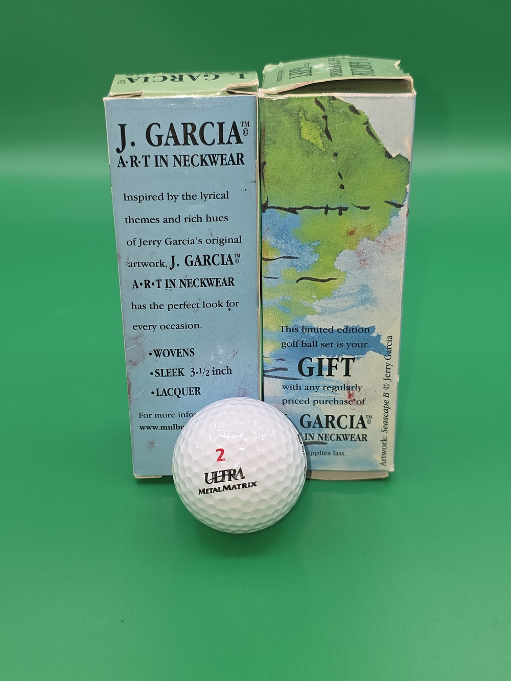 J. Garcia Art-Inspired Golf Ball Gift Set with Decorative Box